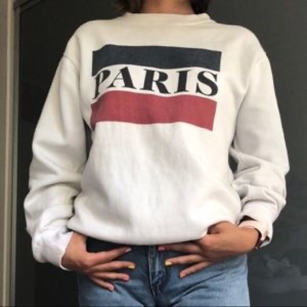 Brandy Melville Paris Crewneck Sweatshirt